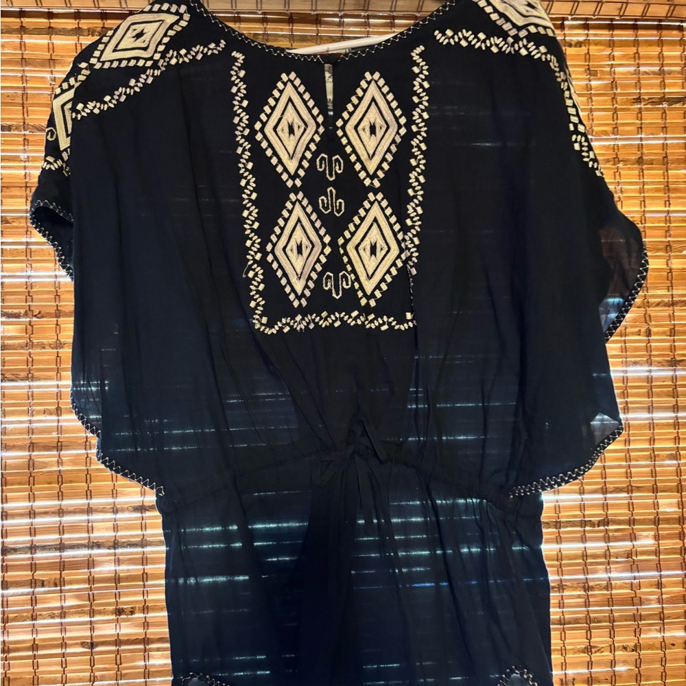 Yoana Baraschi Blue and Cream shirt